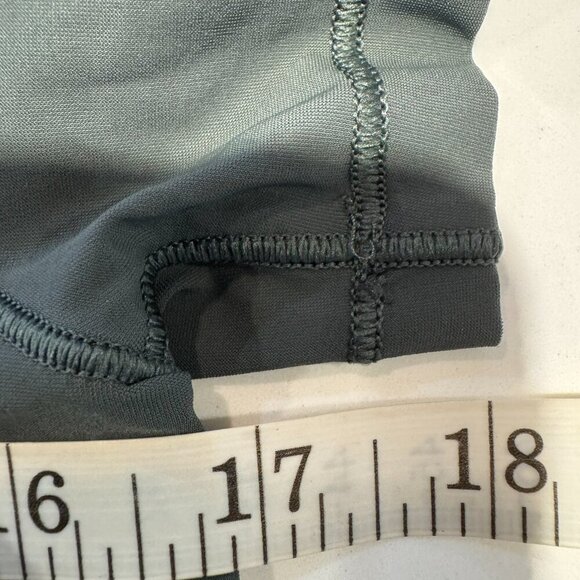 LULULEMON QUICK PACE Split Open Back Olive Green/Gray Athletic Top. Size Small - Picture 9 of 9